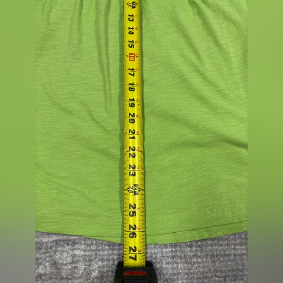 Sundance Womens Short Sleeve Cotton Top Size XL Green Lightweight Normcore Flowy - Picture 5 of 8
